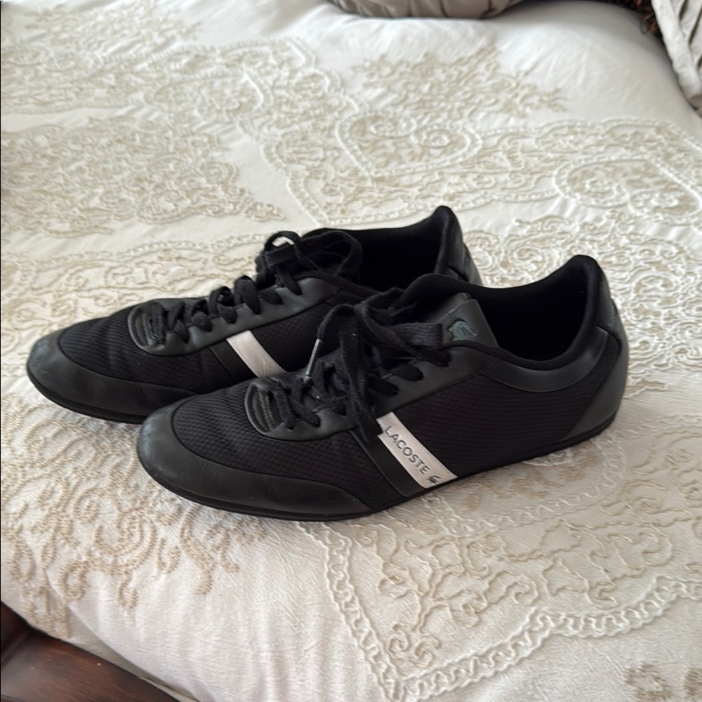 Lacoste Black and White Men's Sneakers